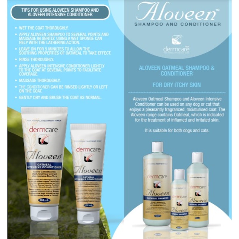 แชมพูสำหรับบำรุงขน Aloveen Oatmeal Shampoo 2