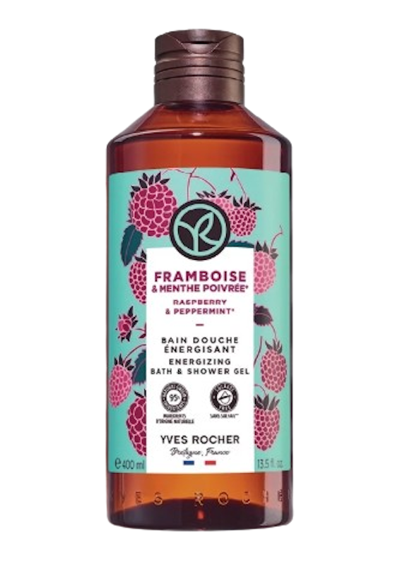 Raspberry & Peppermint Energizing Bath & Shower Gel 1