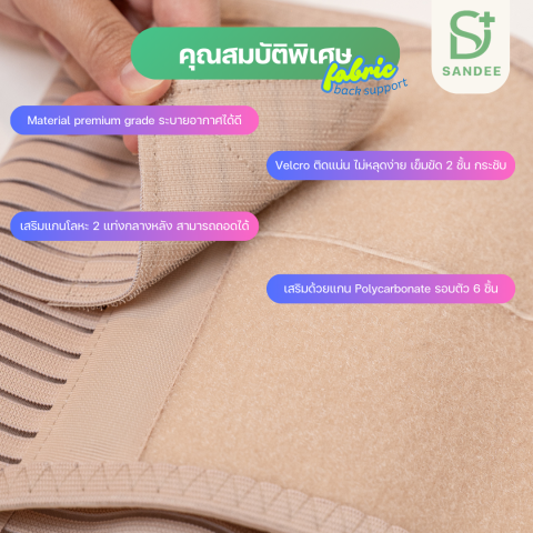 เข็มขัดพยุงหลังทางการแพทย์ รุ่น LS Support 3
