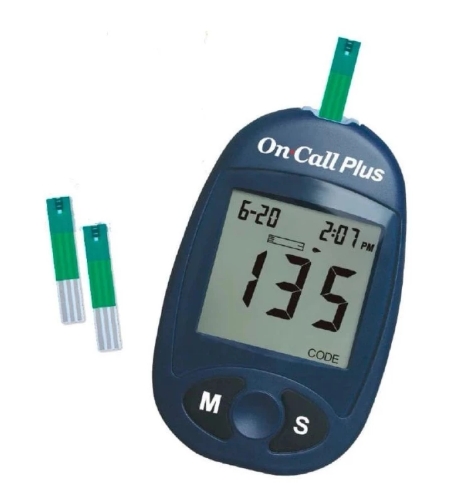 ชุดเครื่องวัดน้ำตาลกลูโคสในเลือด On Call Plus 2