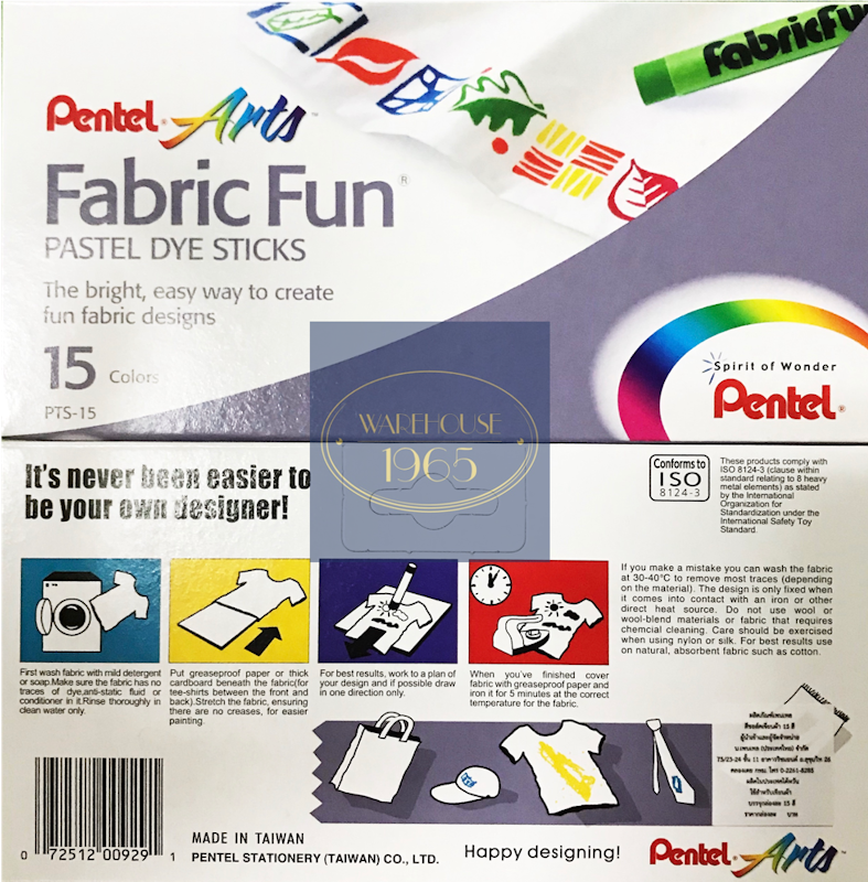 Fabric Fun Pastel Dye Sticks 3
