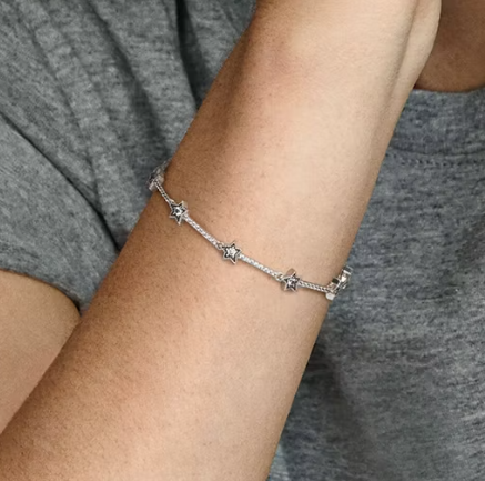 Silver Celestial Stars Bracelet 3