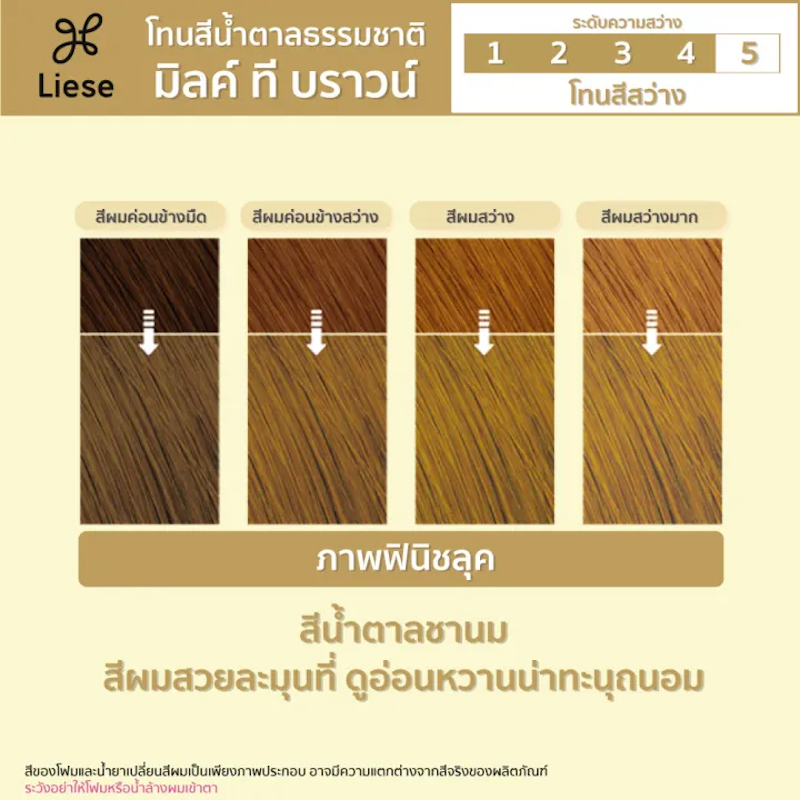 Creamy Bubble Hair Color Foam สี Milk Tea Brown 2