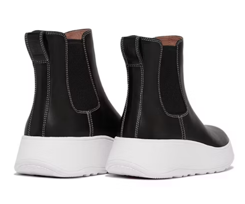F - Mode Contrast-Stitch Flatofrm Chelsea Boots 3