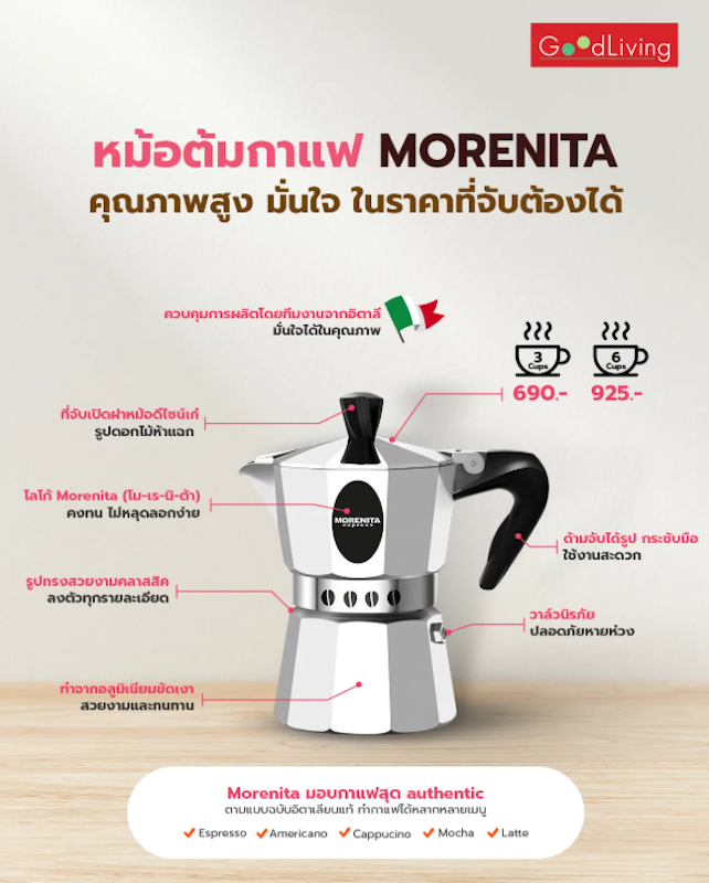 หม้อต้มกาแฟ Moka Pot 2