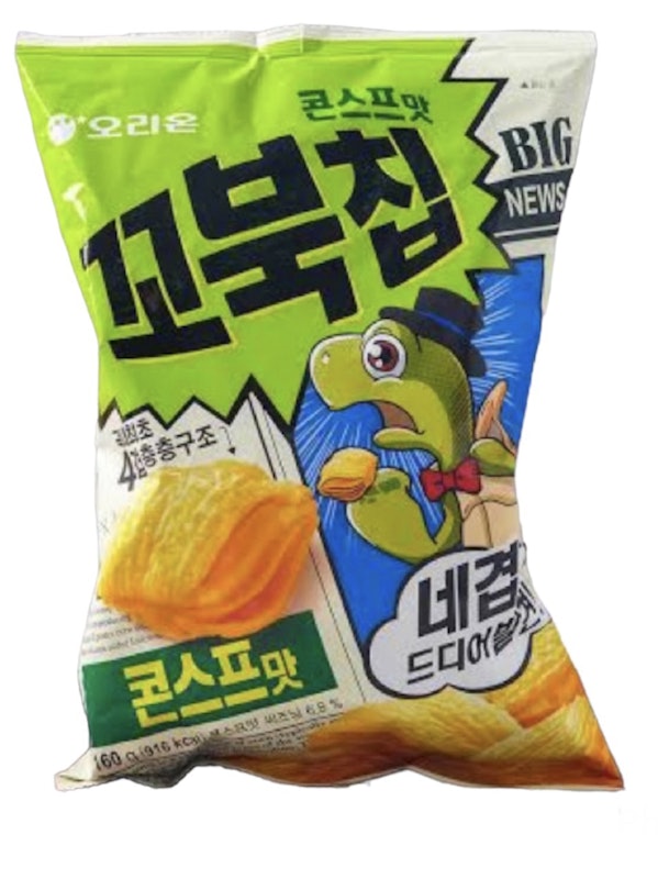 ขนมเกาหลี ข้าวเกรียบเกาหลีรสซุปข้าวโพด 1