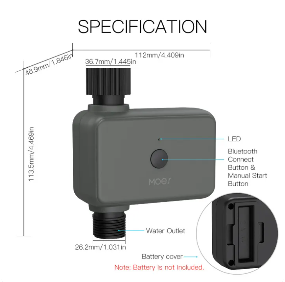 เครื่องตั้งเวลารดน้ำ Smart Tuya Rain Delay 2