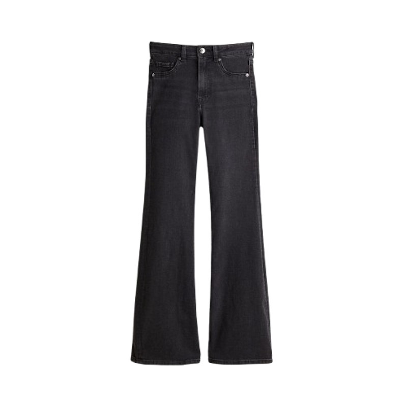 Woman Flared High Jeans 1