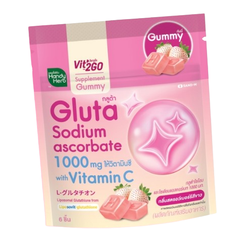 กลูต้าไธโอน เเละโซเดียมเอสคอร์เบท Vit’2Go Gummy Gluta  1