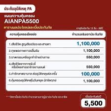 ประกันอุบัติเหตุส่วนบุคคล AIANPA5500 3