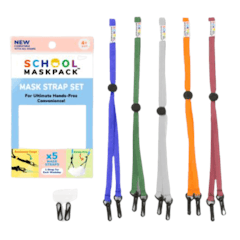 สายคล้องแมสก์ SchoolMaskPack™ สายคล้องหน้ากากสำหรับเด็ก รุ่น Smart Color