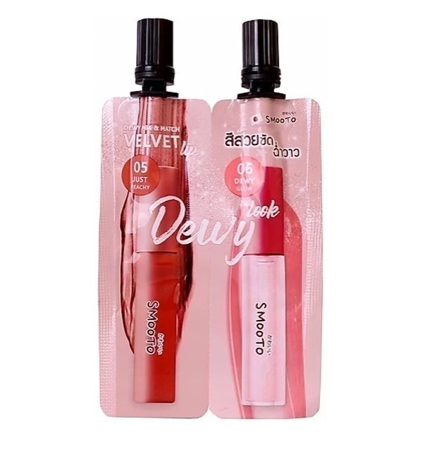 ลิปจิ้มจุ่ม Dewy Mix & Match Velvet Lip (No.1, 2) 3