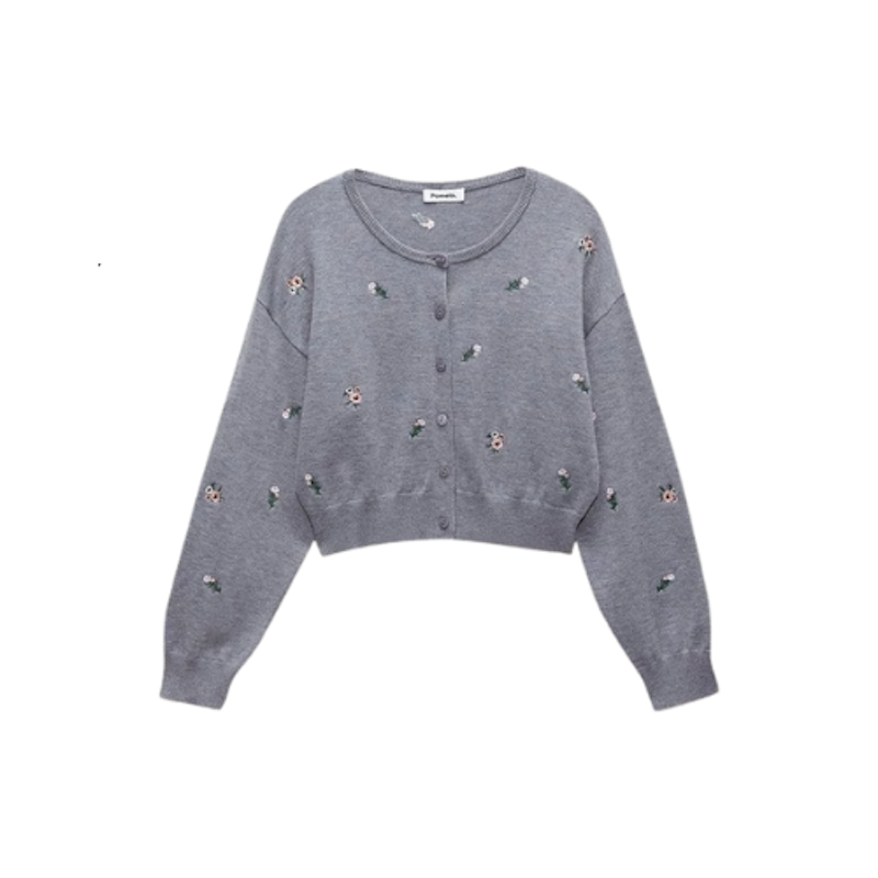 Floral Embroidery Cardigan 3