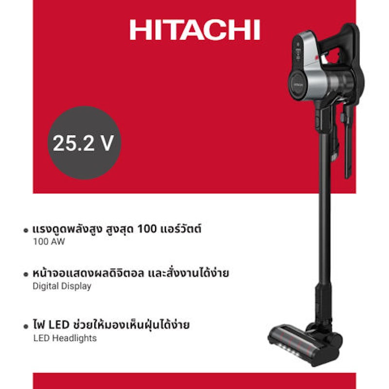 เครื่องดูดฝุ่นแบบด้าม รุ่น PV-X100N 3