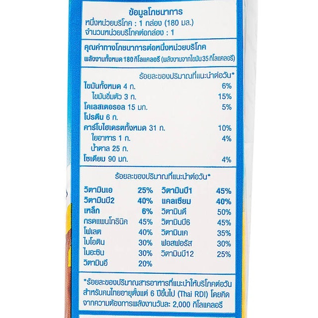 นมช็อกโกแลต ดีมอลต์ นมผสมมอลต์สกัด 7