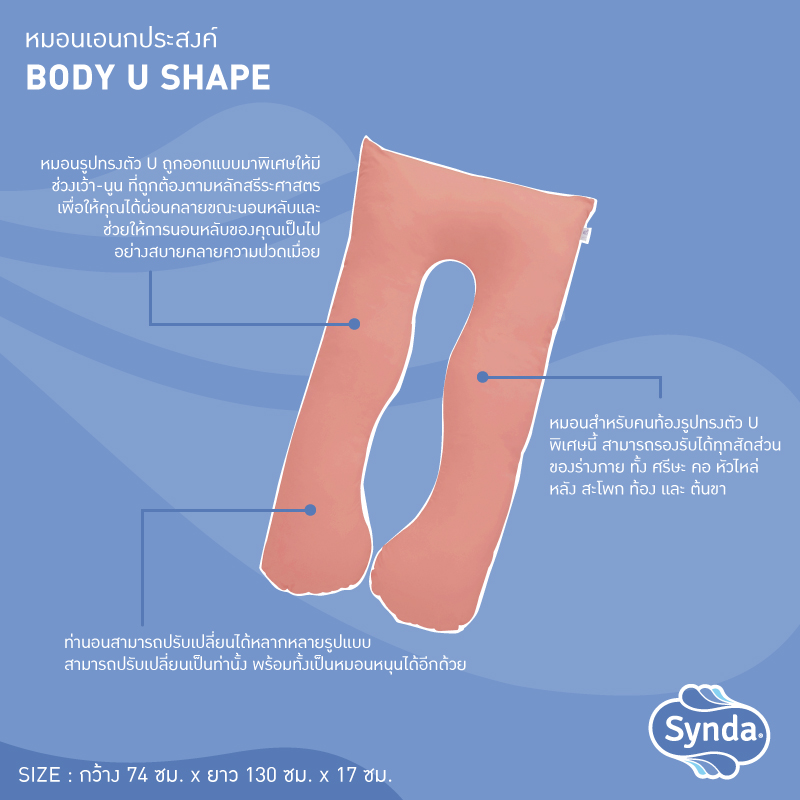 หมอนคุณแม่ รุ่น Body U Shape 2
