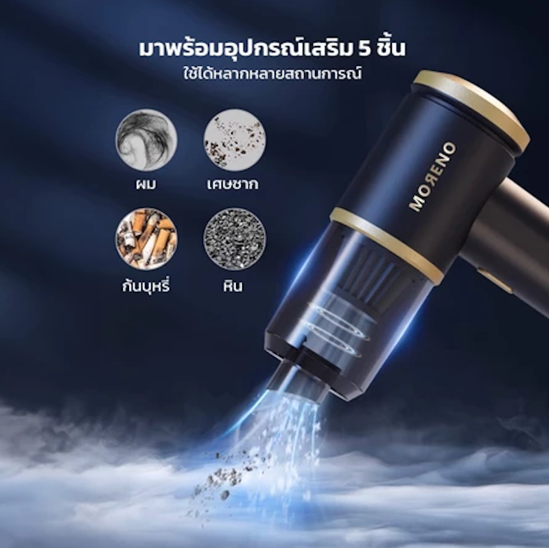 เครื่องดูดฝุ่นไร้สาย 4in1 3