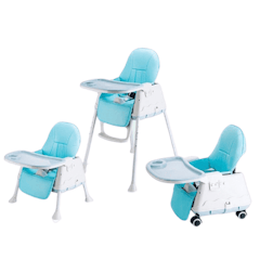 เก้าอี้กินข้าวเด็ก Baby Highchair with Caster