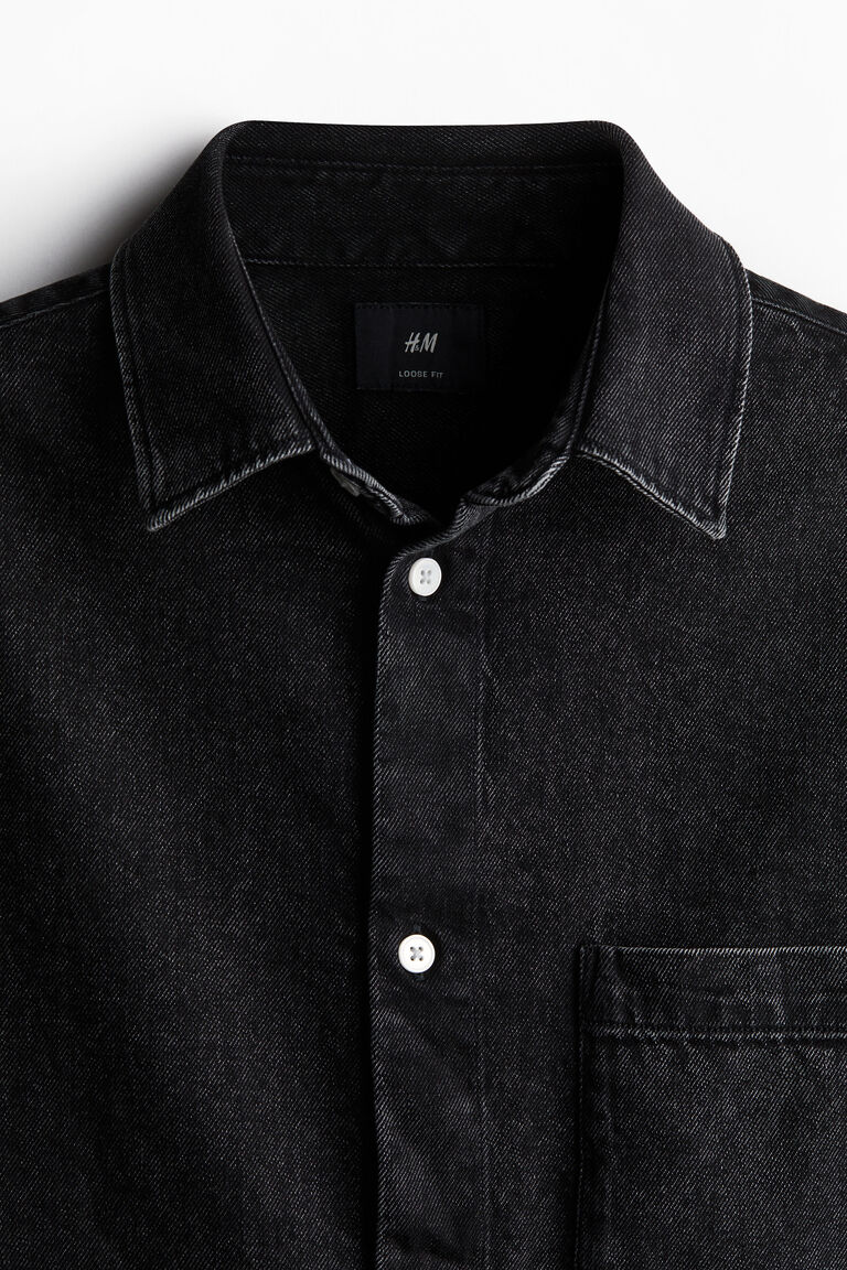Man Loose Fit Denim Shirt 2