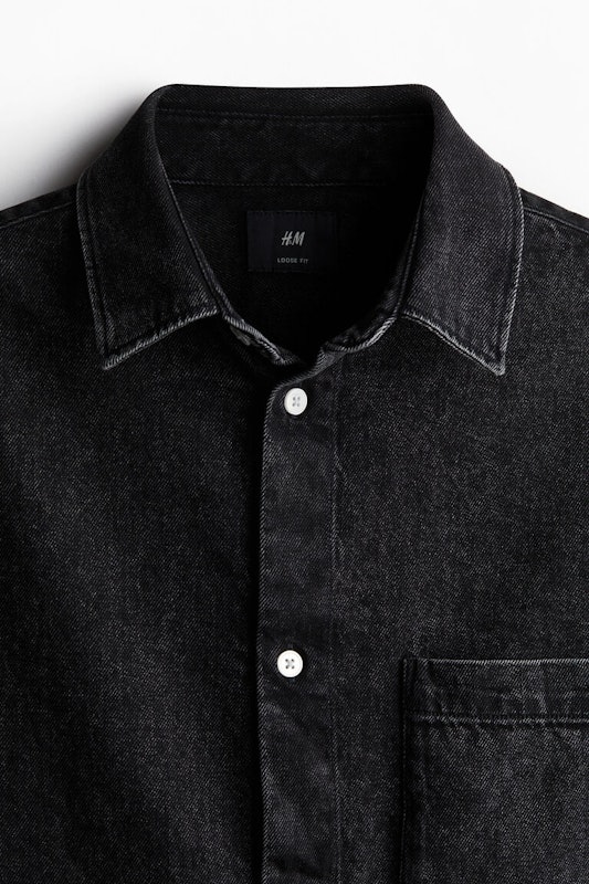Man Loose Fit Denim Shirt 2