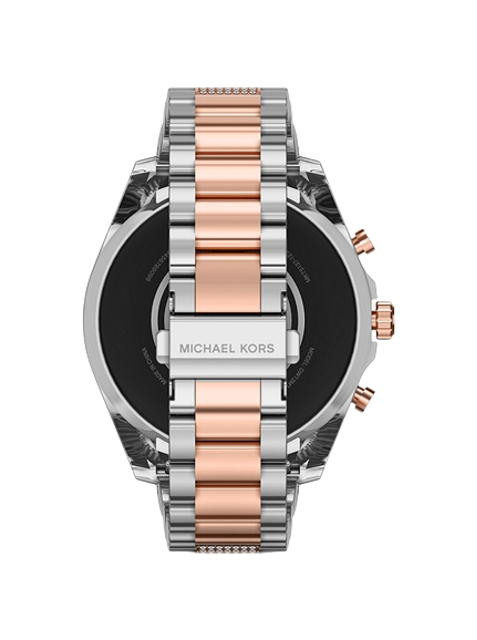 นาฬิกา Michael Kors สำหรับผู้หญิง รุ่น Gen 6 Bradshaw Pavé Two-Tone Smartwatch and Logo Strap Set 3