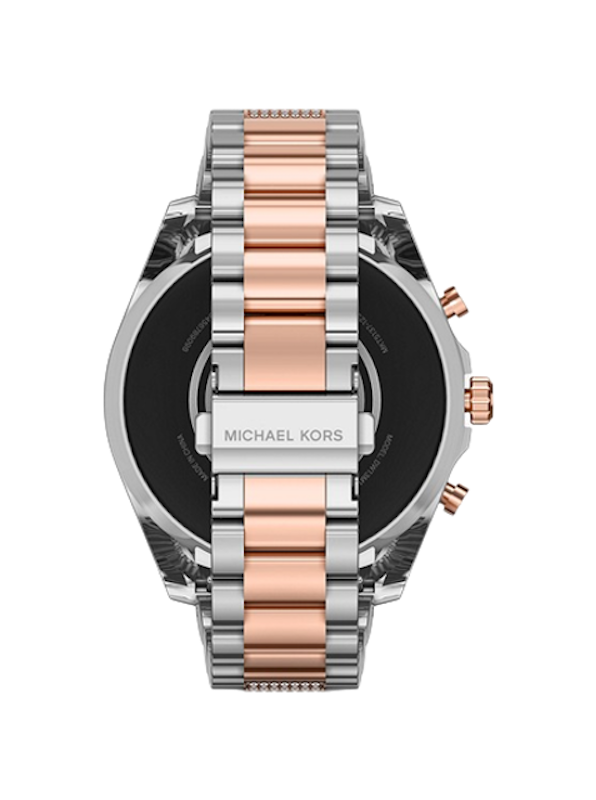 นาฬิกา Michael Kors สำหรับผู้หญิง รุ่น Gen 6 Bradshaw Pavé Two-Tone Smartwatch and Logo Strap Set 3