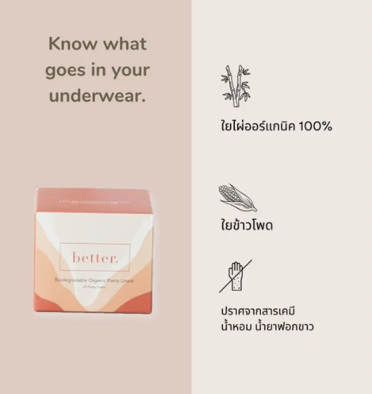 Biodegradable Organic Panty Liners 3