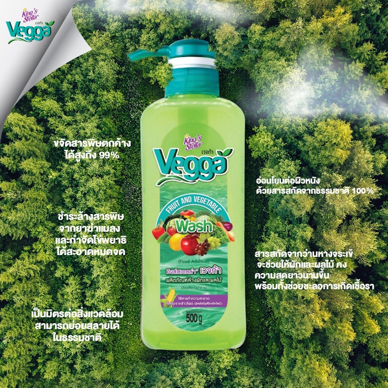 Vegga น้ำยาล้างผักผลไม้ 2