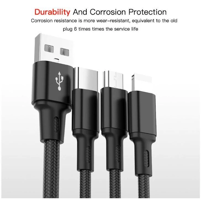 สายชาร์จ 3 In 1 Charging Cable 2