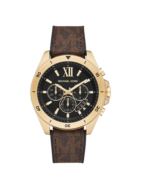 นาฬิกา Michael Kors สำหรับผู้ชาย รุ่น Oversized Brecken Logo and Gold-Tone Watch 1