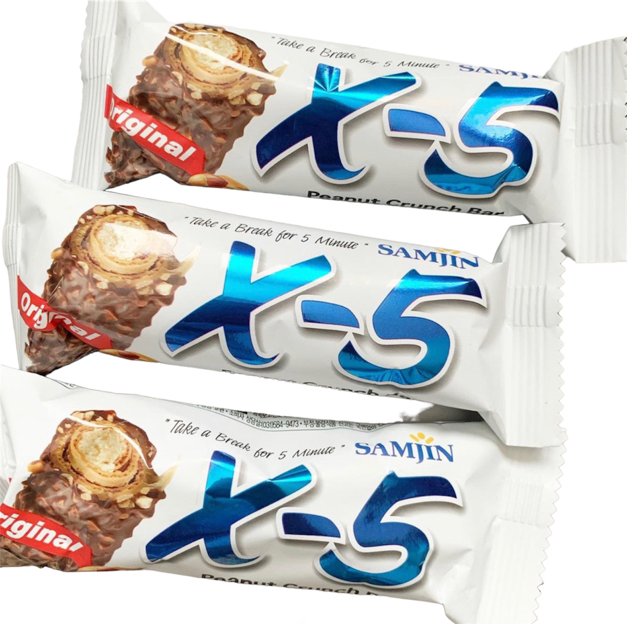 ขนมเกาหลี X - 5 Peanut Crunch Bar 1