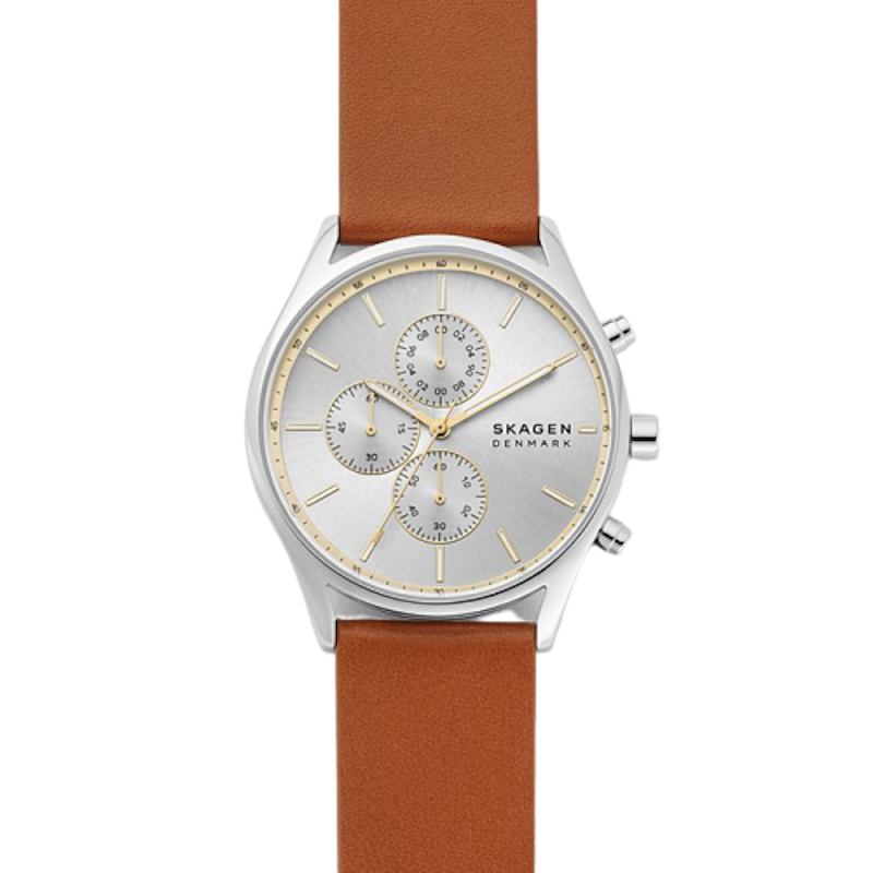 Holst Chronograph Brown Leather Watch 1