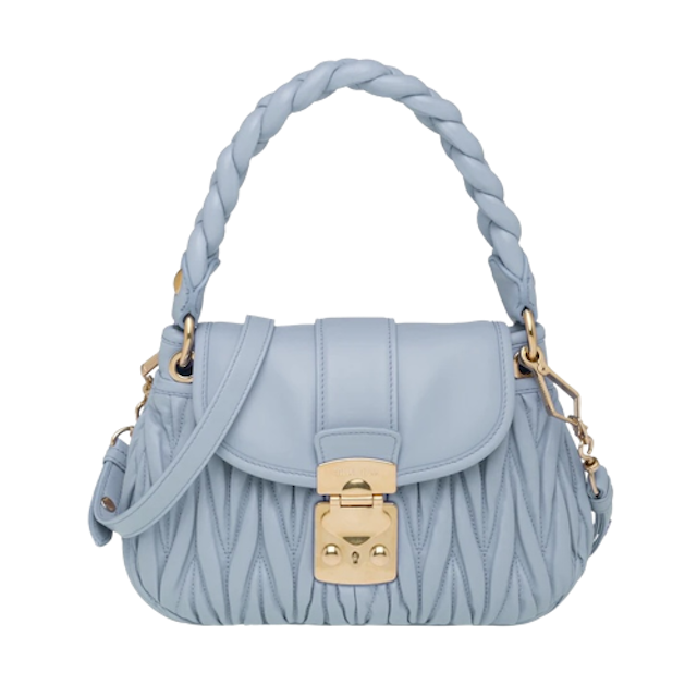 กระเป๋า Miu Miu  รุ่น Miu Coffer Matelassé Nappa Leather Handbag 3