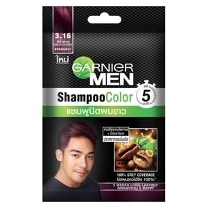 Garnier Men Shampoo Color 3.16 Burgundy 1