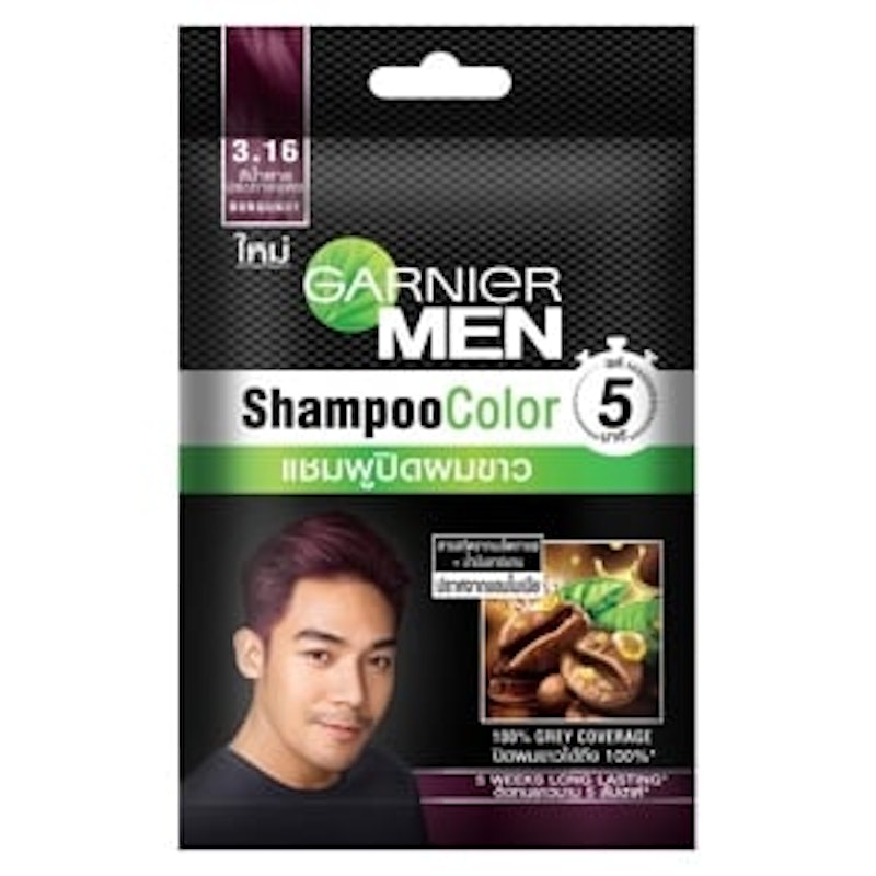 Garnier Men Shampoo Color 3.16 Burgundy 1