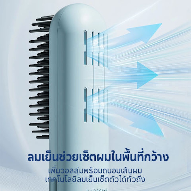 หวีไฟฟ้ายืดผมแบบพกพา 2In1 2