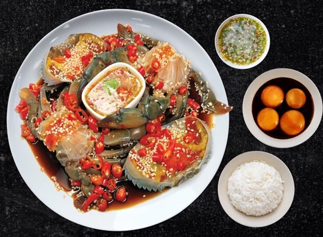 ปูไข่ดอง เบนโตะซีอิ๊วเกาหลี 1