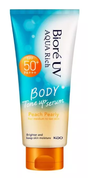 UV Aqua Rich Body Tone up Serum Peach Pearly  1