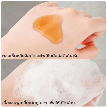 แชมพูเห็ดหลินจือดำและโชวู 3