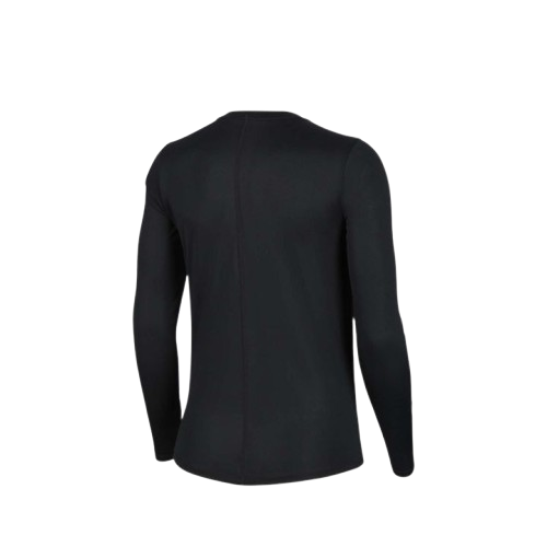 Women's Dri-FIT One Standard Fit Long-Sleeve Top - Black 2