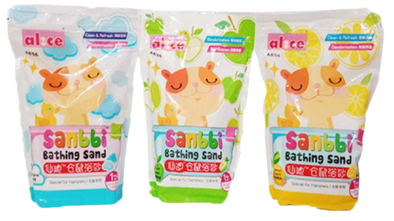 ทรายอาบน้ำหนูแฮมสเตอร์ Sanbbi Bathing Sand 1
