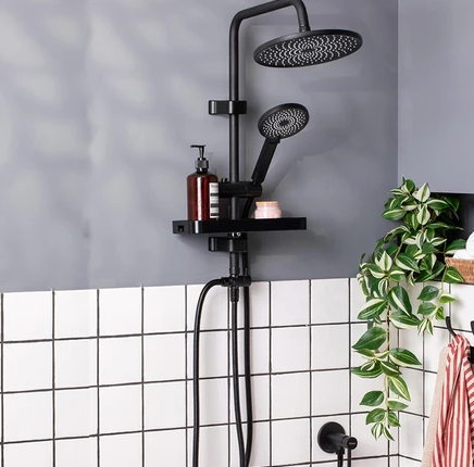 RAIN SHOWER RA BLACK-BLACK  2
