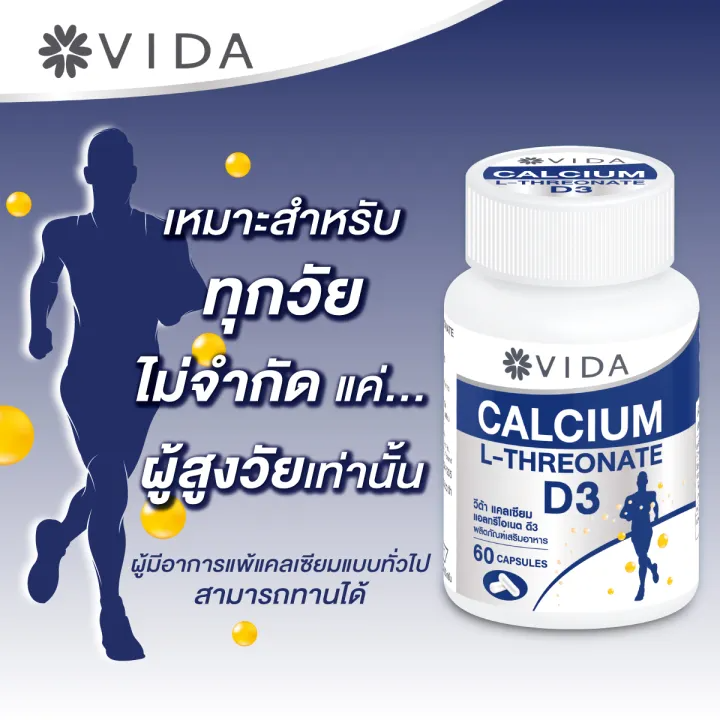Calcium L-Threonate + D3 60 Capsules 3