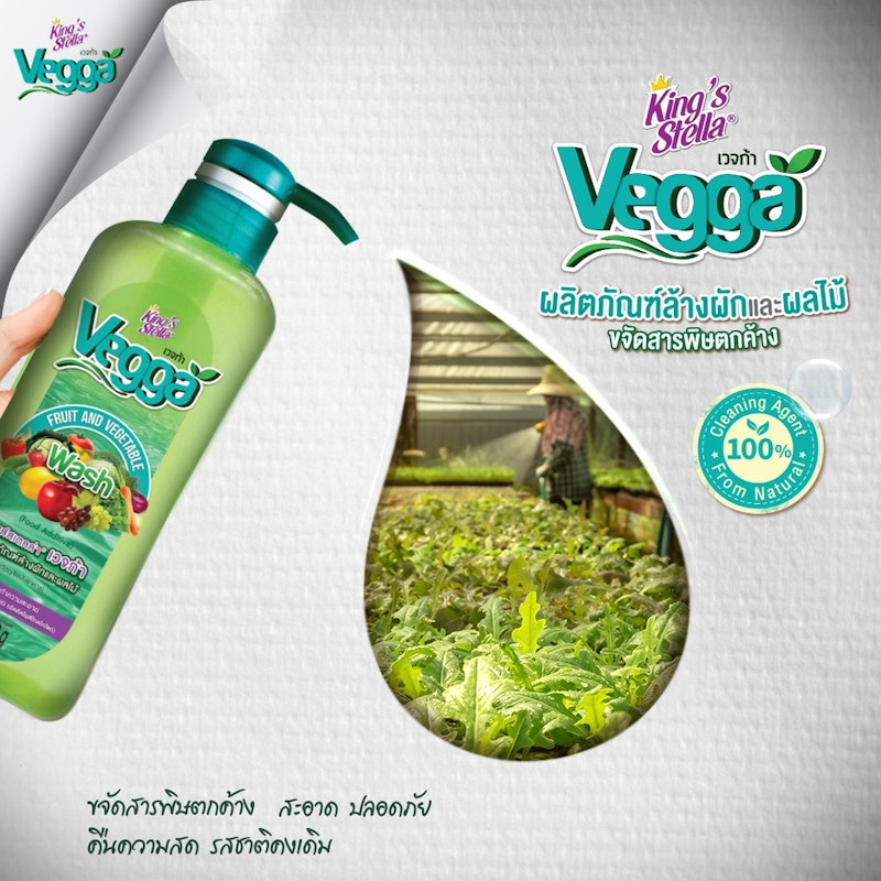 Vegga น้ำยาล้างผักผลไม้ 3