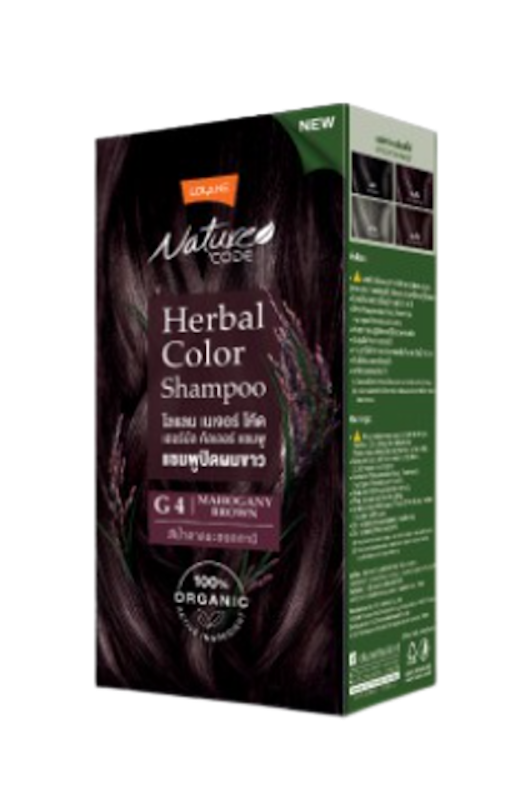 สีผมมะฮอกกานี สี G4 Mahogany Brown 1