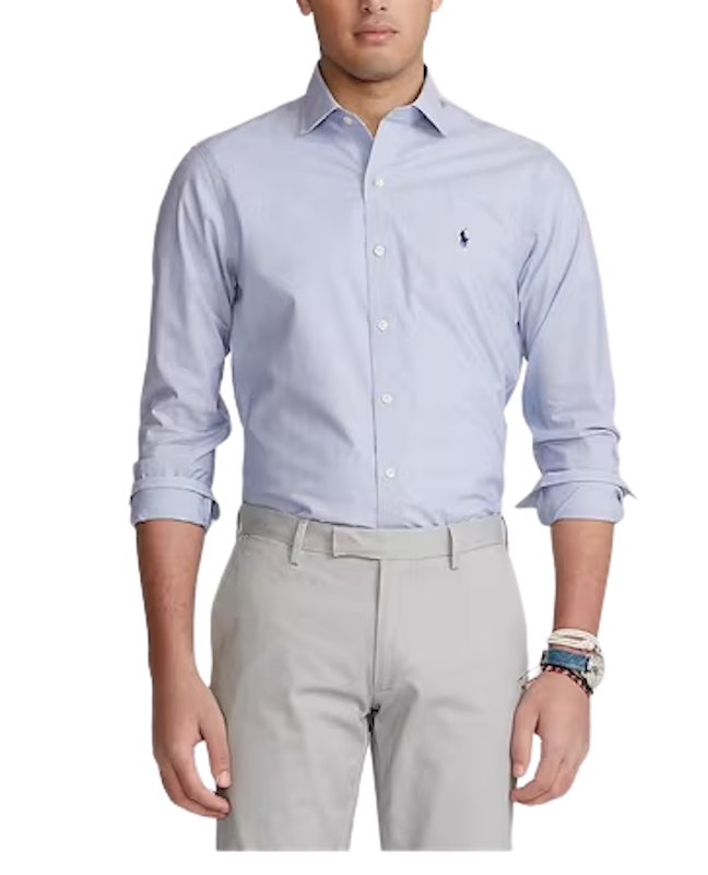 เสื้อเชิ้ต Slim Fit รุ่น Slim Fit Poplin Shirt 1