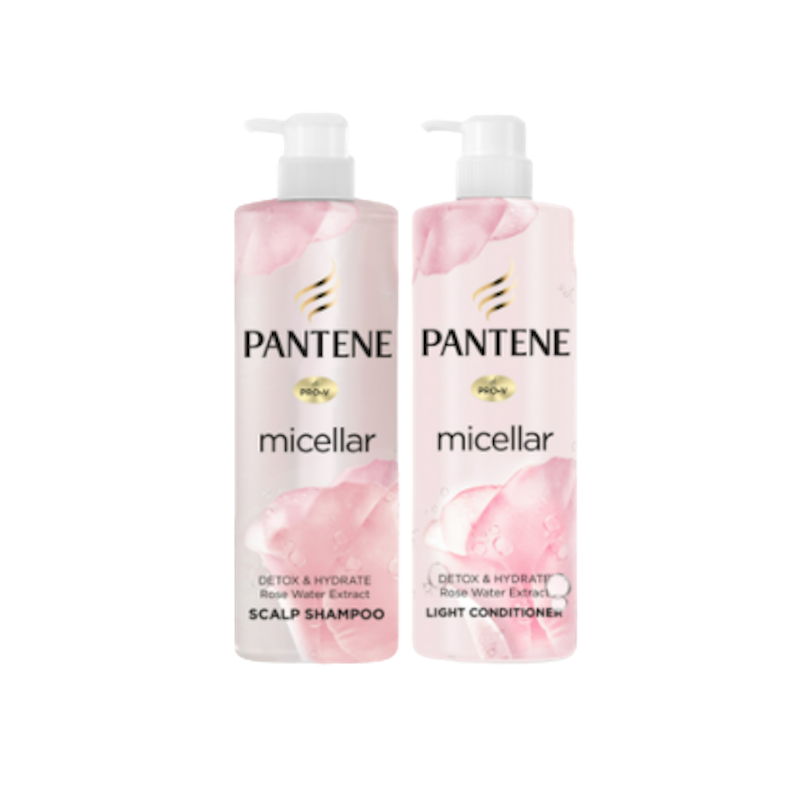 แชมพูและครีมนวดผม Micellar Rose Water Shampoo + Conditioner 1