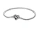 Pandora Snake Chain Sterling Silver Bracelet With Infinity Heart Clasp With Clear Cubic Zirconia 1