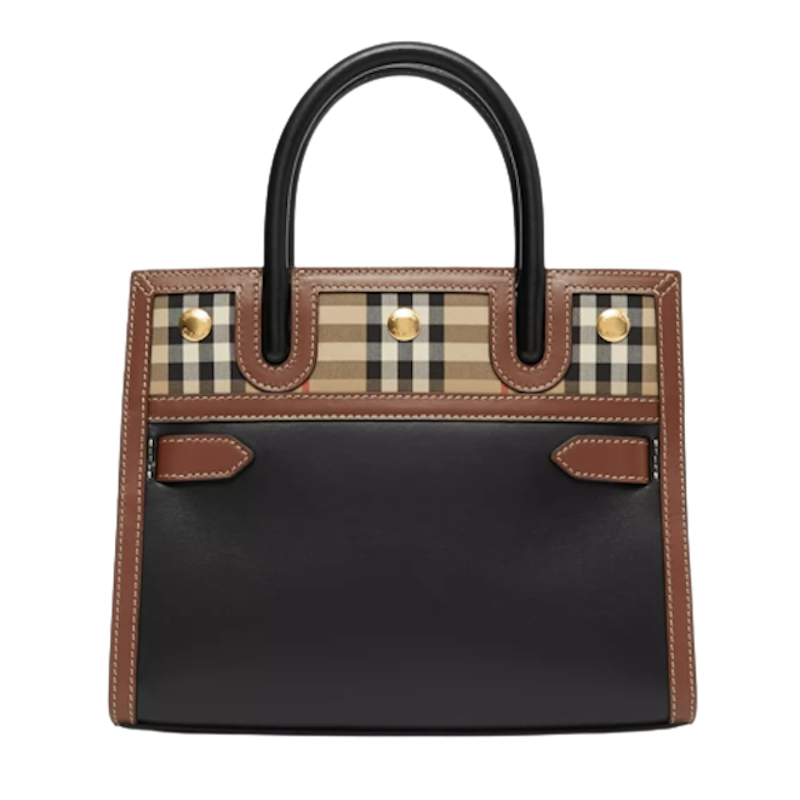 กระเป๋า Burberry รุ่น Mini Vintage Check Two-handle Title Bag 1