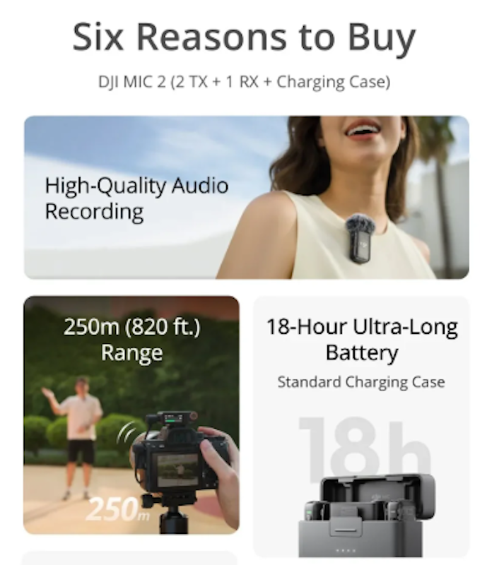 ไมค์ไร้สาย Mic 2 Wireless Microphone 2